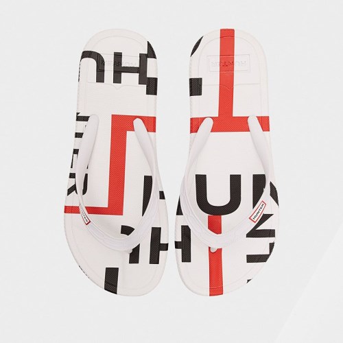 Hunter Original Exploded Logo Flip Flops (E827O) Ireland